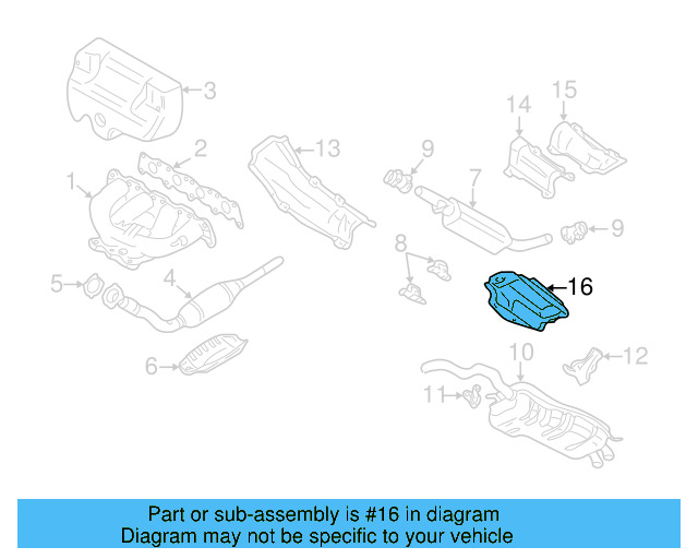 Heat Shield 1J0-803-313-E - View 21