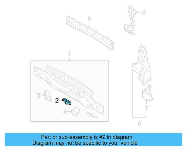 Tie Down Hook 1J0-804-299 - View 45