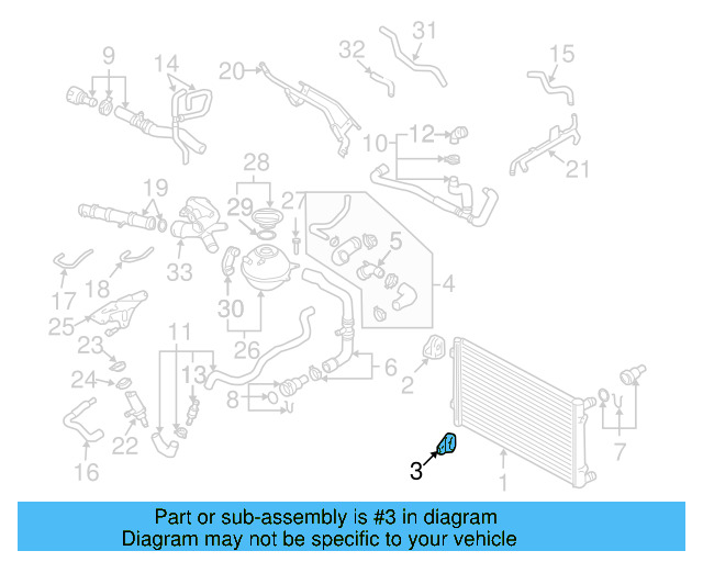Radiator Lower Bracket 1J0-806-157-F - View 16