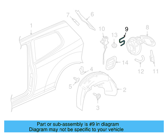 Fuel Door Spring 1J0-809-931 - View 21