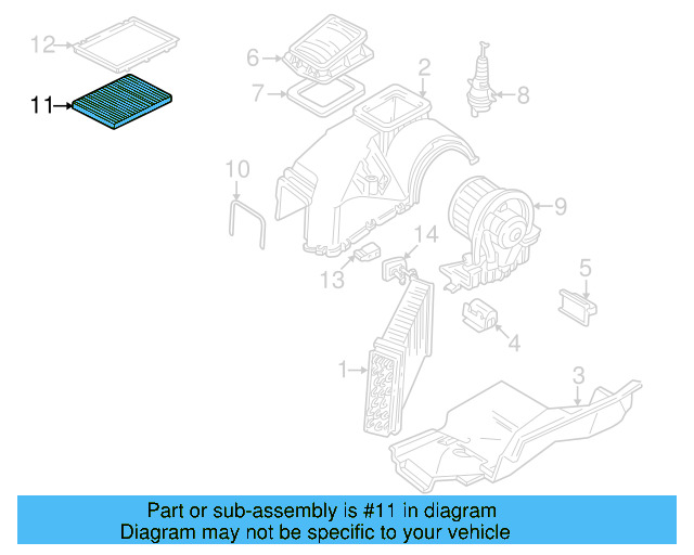 Cabin Air Filter 1J0-819-644-A
