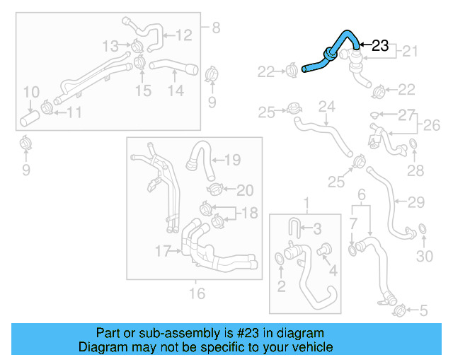 Water Valve 1J0-819-809 - View 15