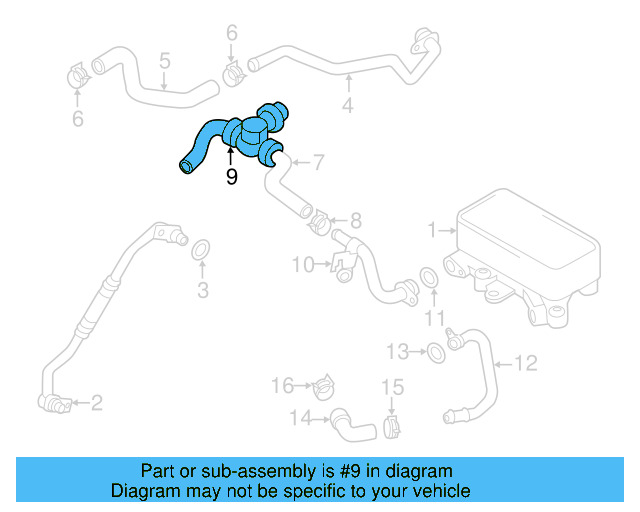 Water Valve 1J0-819-809 - View 18