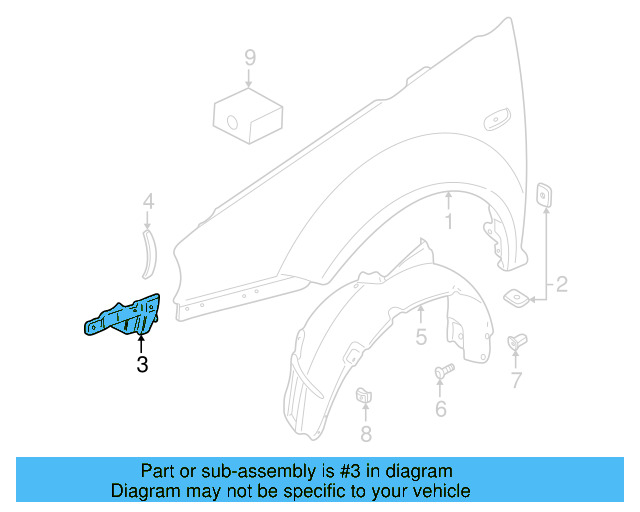 Front Support 1J0-821-135-B - View 4
