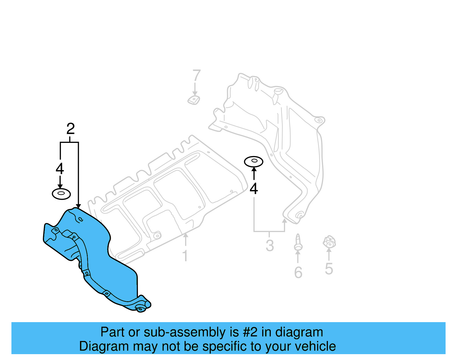 Splash Shield 1J0-825-250-F-01C - View 7