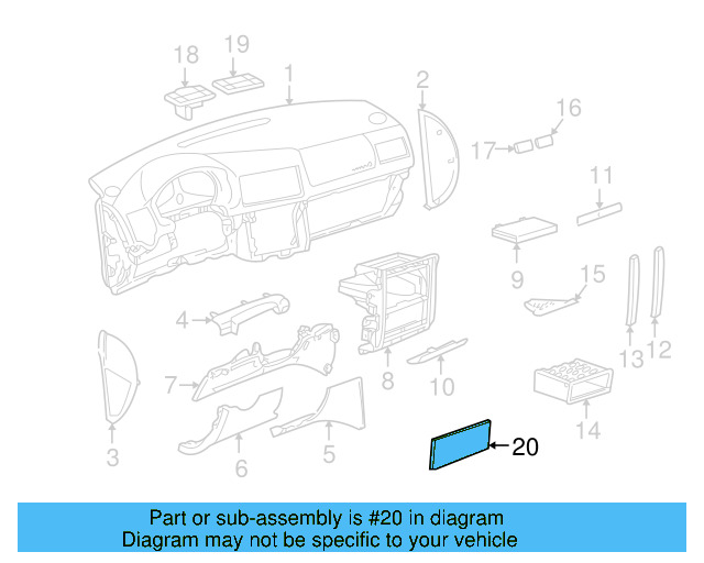 Radio Cover 1J0-857-231-1QA - View 3