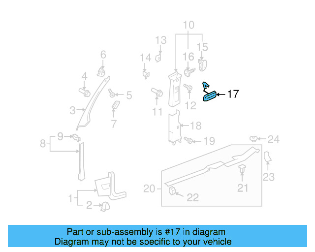Scuff Plate Clip 6Q0-853-147 - View 84