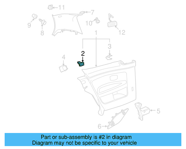 Door Trim Panel Clip 6Q0-868-243 - View 57