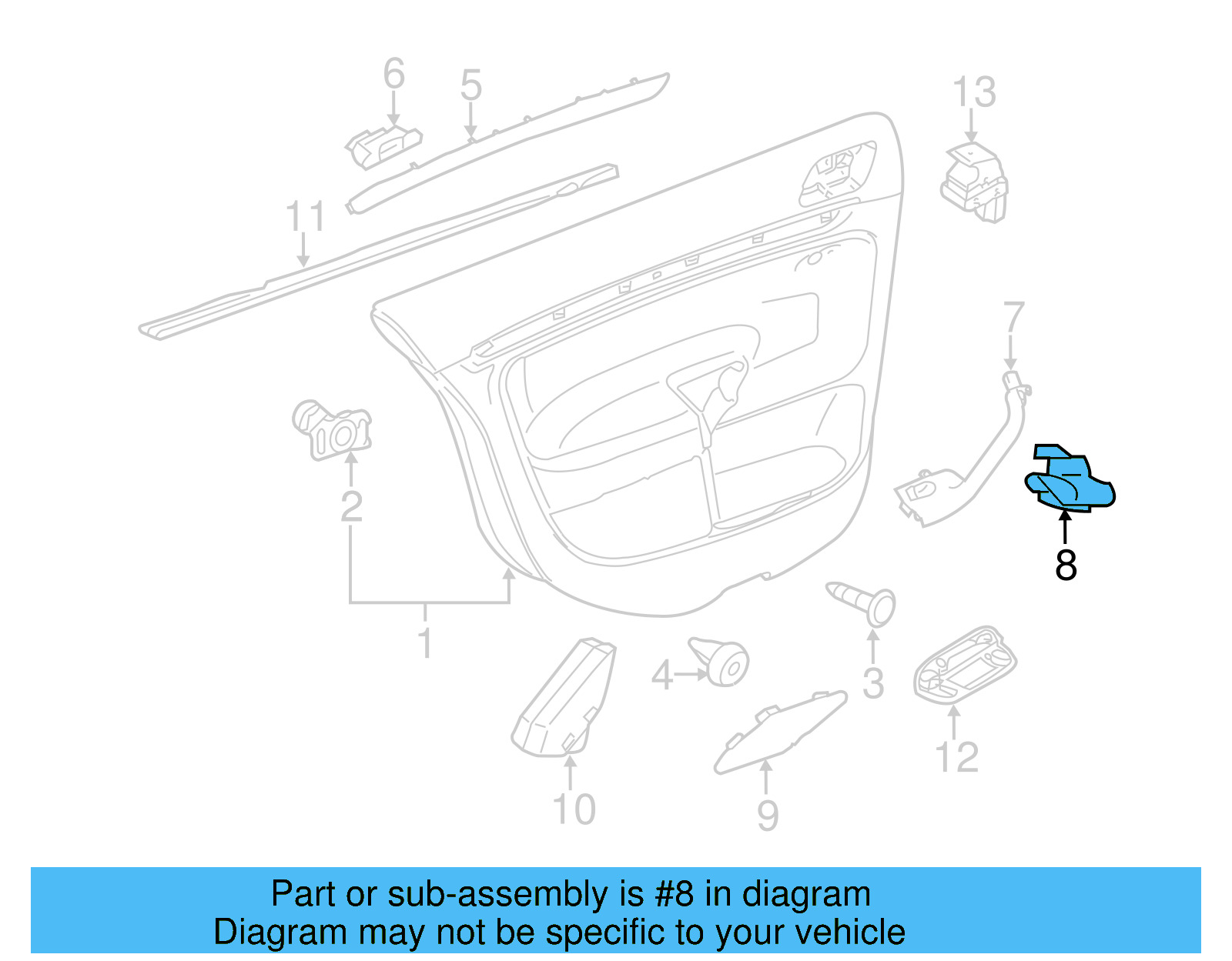 Door Window Switch Bezel Clip 1J0-858-137-B - View 27