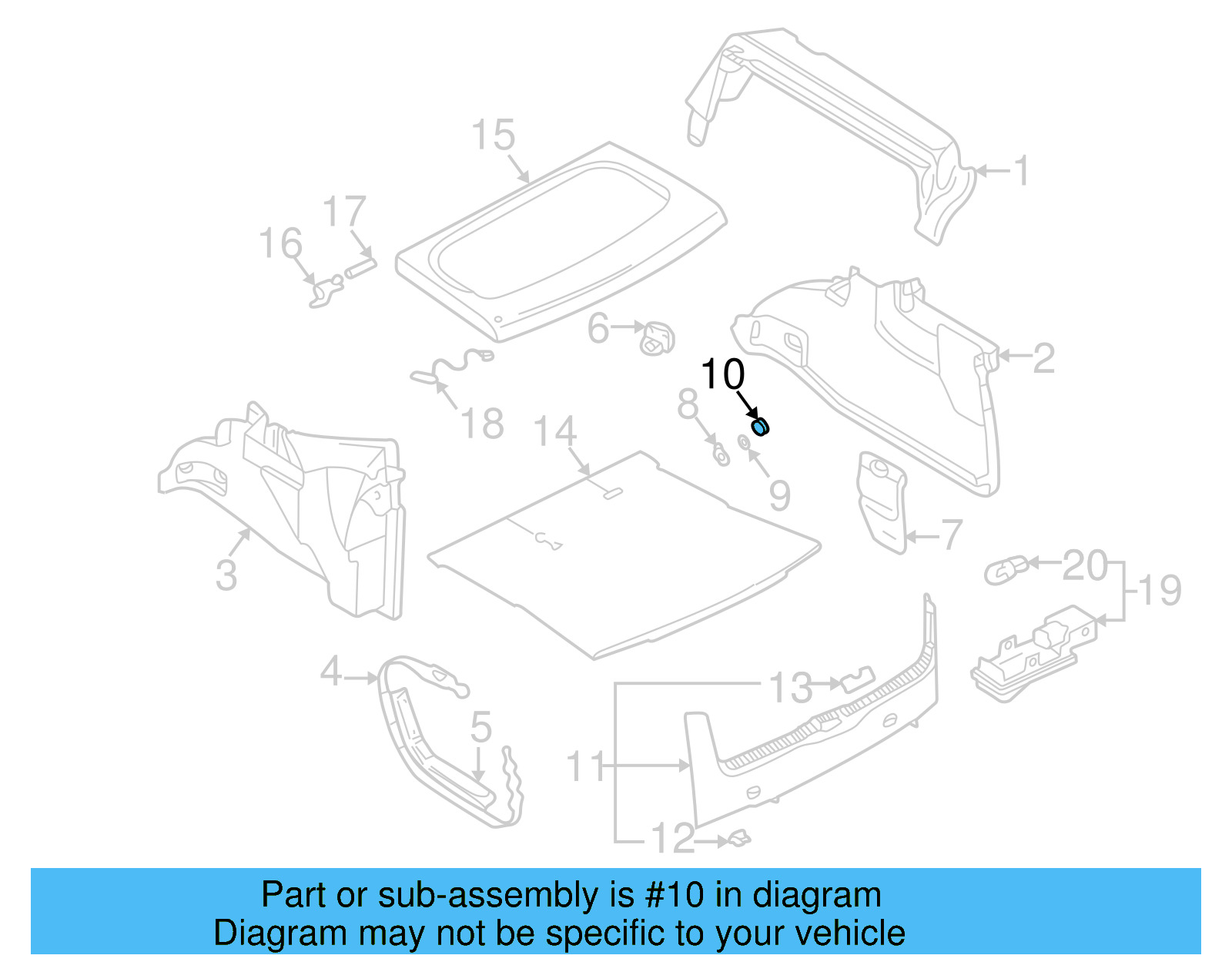 Knob Lock Ring 1J0-867-468-B41 - View 8