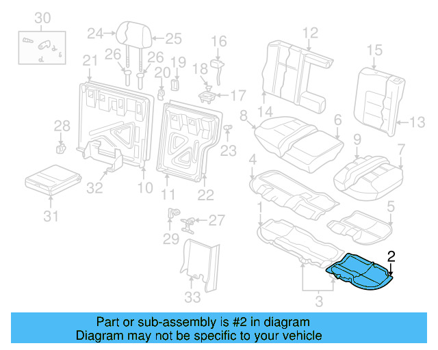 Seat Frame 1J0-885-305-J - View 6