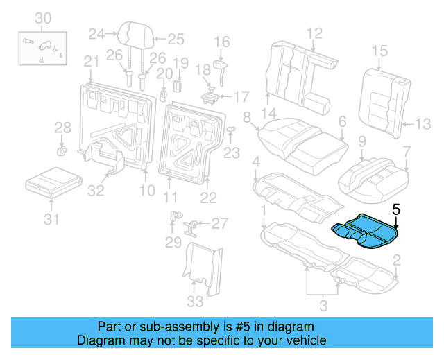 Seat Trim Panel 1J0-885-355-C-01C - View 6