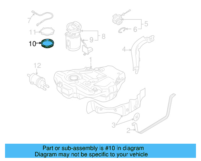 Fuel Pump Assembly Seal 1J0-919-133-B - View 52