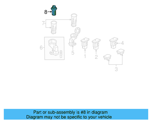 Cigarette Lighter Element 1J0-919-307-9B9 - View 71