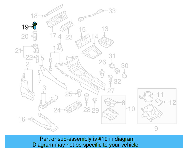 Cigarette Lighter Element 1J0-919-307-9B9 - View 34