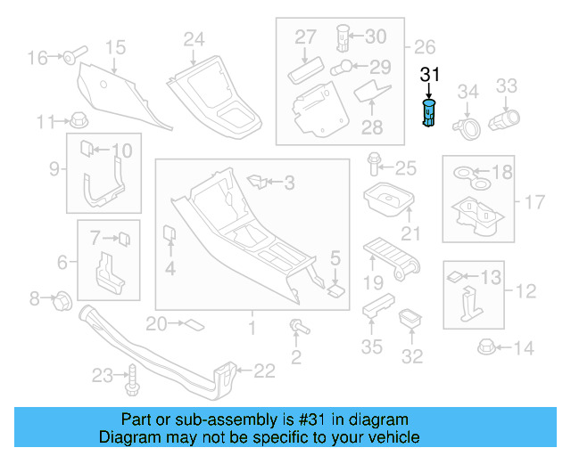 12 Volt Accessory Power Outlet 1J0-919-309 - View 11