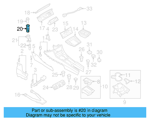12 Volt Accessory Power Outlet 1J0-919-309 - View 3