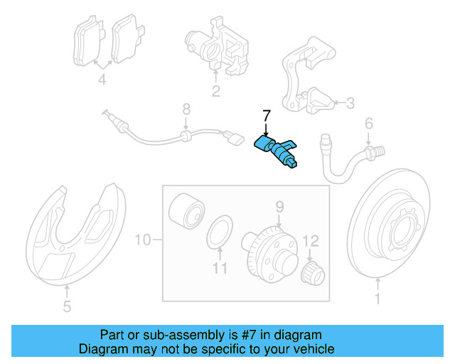 ABS Sensor 1J0-927-807-D - View 2