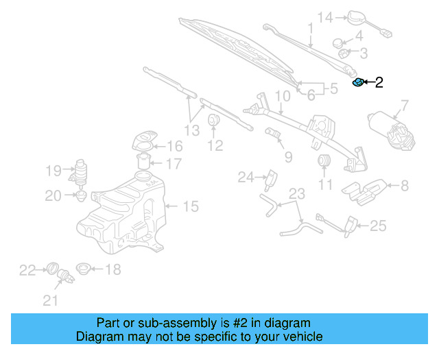 Wiper Arm Washer 1J0-955-229