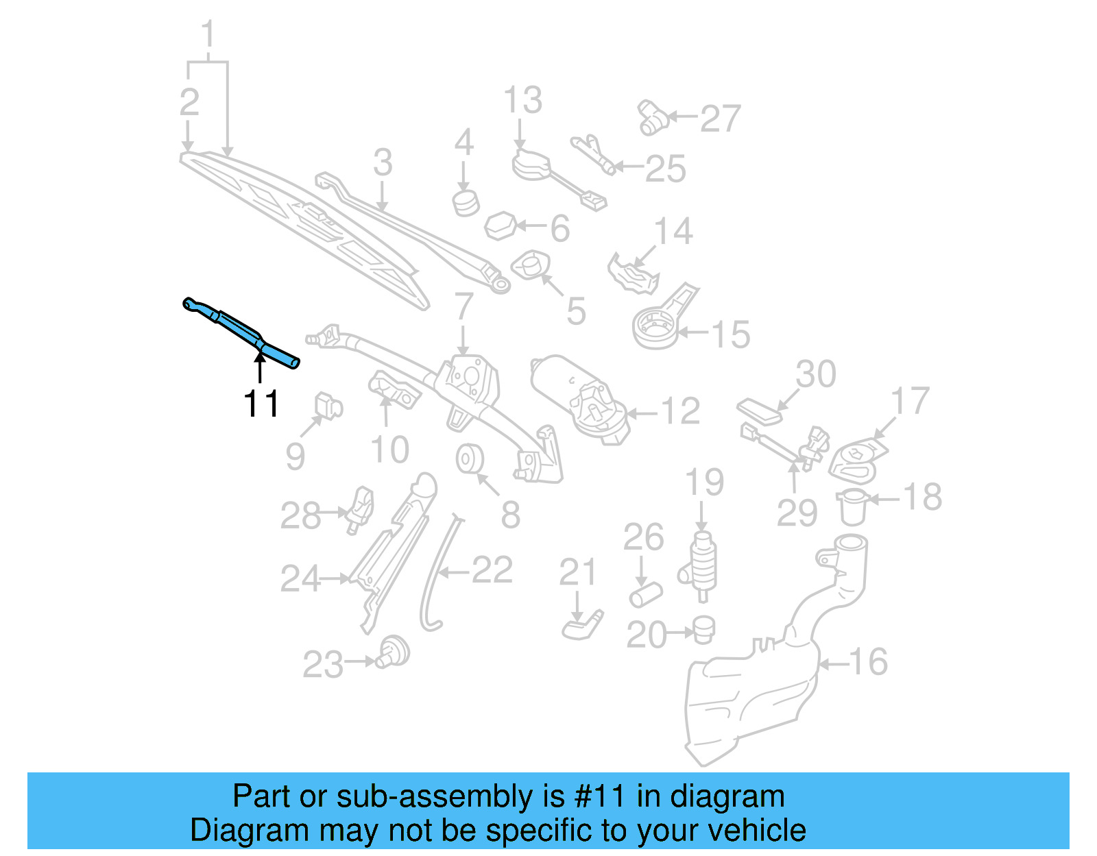 Linkage Rod 1J0-955-325-A - View 9