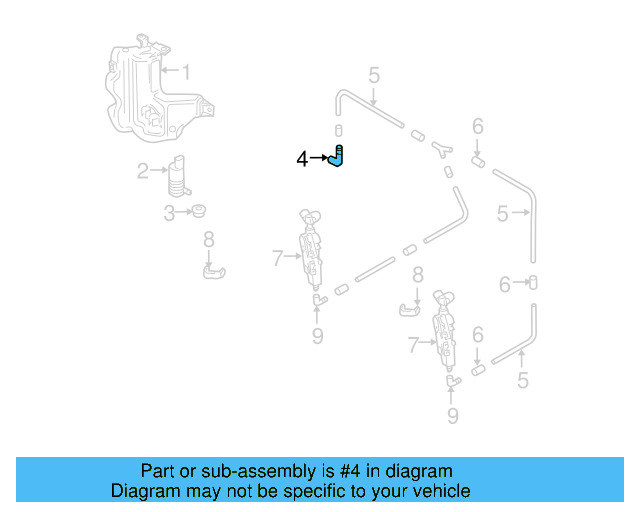 Washer Pump Elbow 1J0-955-665-C - View 26