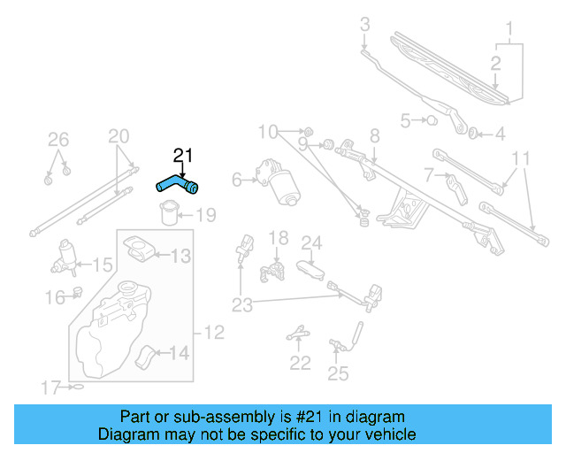 Washer Pump Elbow 1J0-955-665-C - View 5