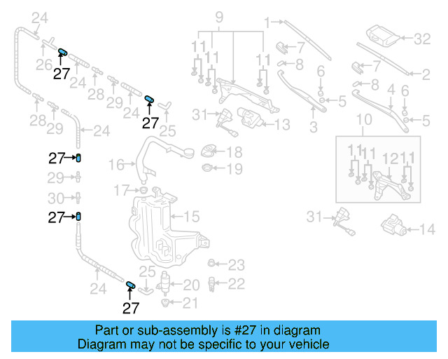 Hose 2D0-955-962 - View 121