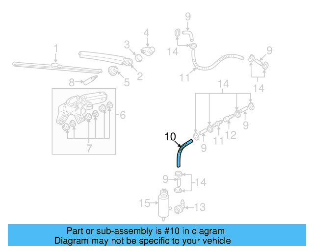 Hose 2D0-955-962 - View 32