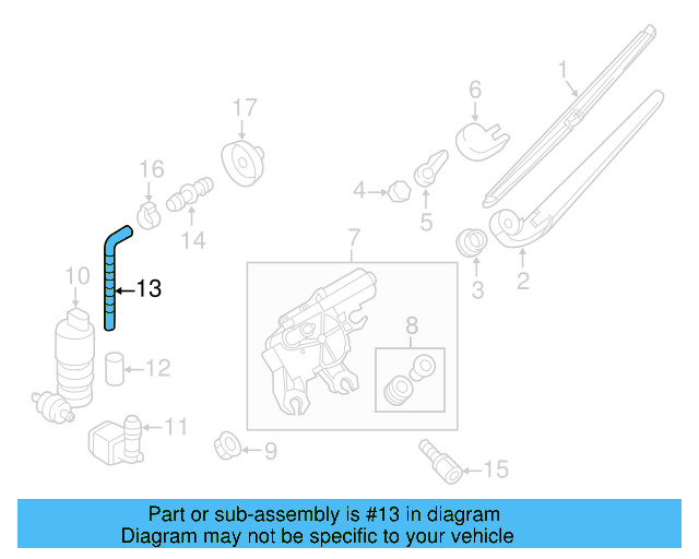 Hose 2D0-955-962 - View 134
