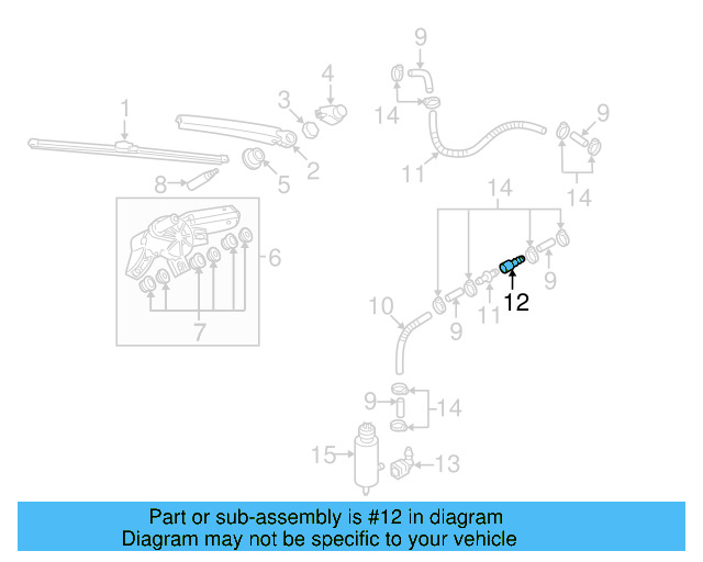 Washer Hose Elbow 3B0-955-665-C - View 159