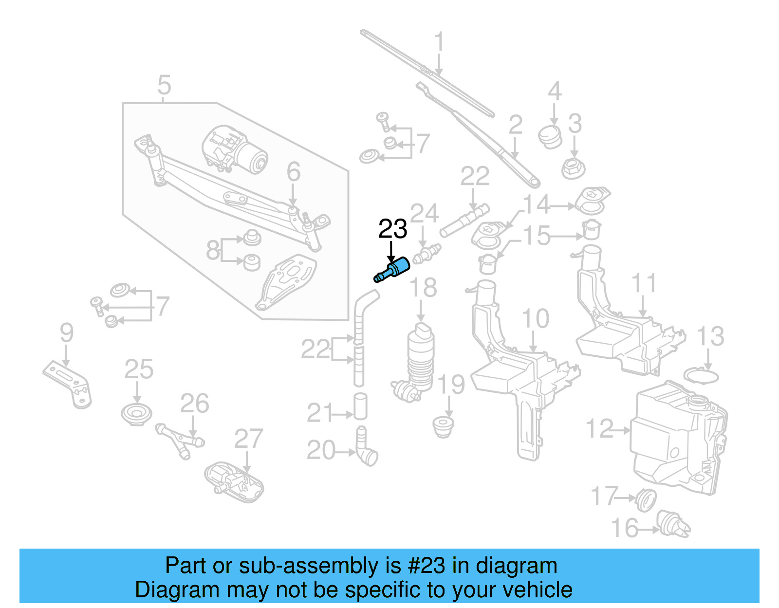 Windshield Washer Hose Connector 1J0-955-875-P - View 122