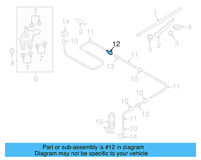 Washer Hose Elbow 3B0-955-665-C - View 158