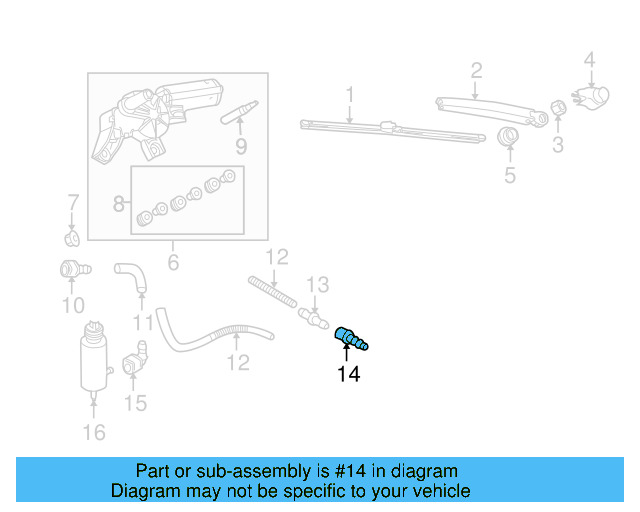 Windshield Washer Hose Connector 1J0-955-875-P - View 15