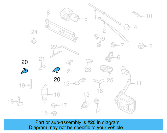 Windshield Washer Hose Connector 1J0-955-875-R - View 65