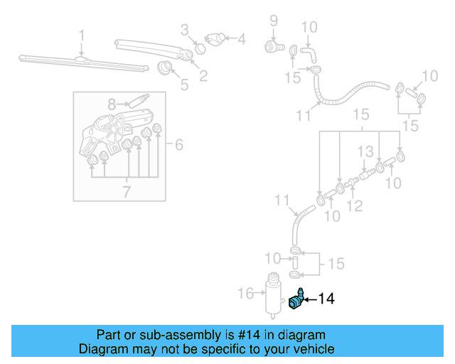 Washer Hose Elbow 3B0-955-665-C - View 68