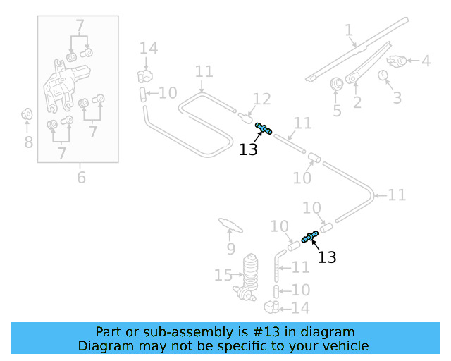 Windshield Washer Hose Connector 1J0-955-875-R - View 45
