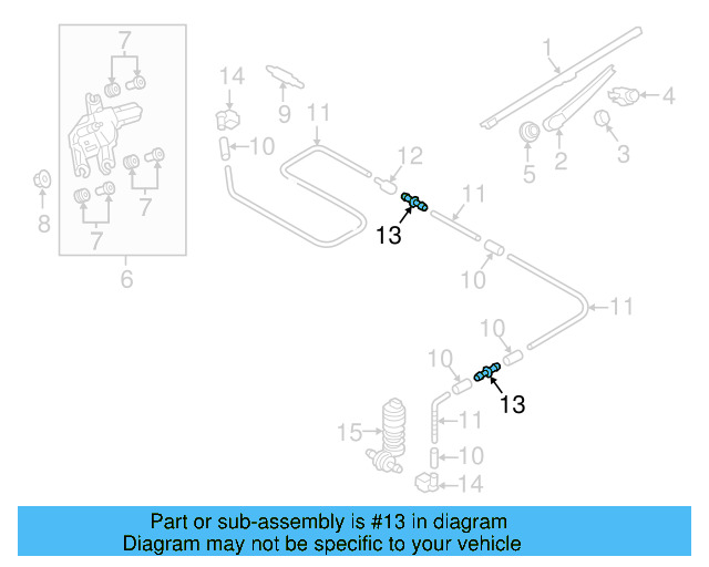 Washer Hose Elbow 3B0-955-665-C - View 25