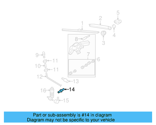 Windshield Washer Hose Connector 1J0-955-875-R - View 70