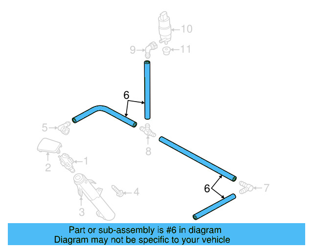 Washer Hose 1J0-955-964-F - View 14
