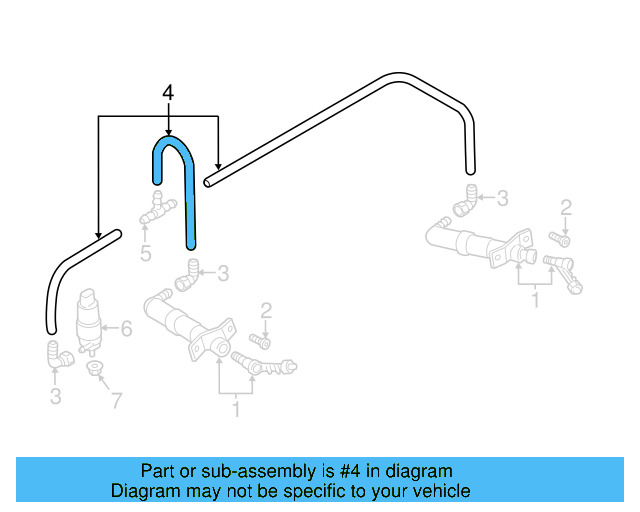Washer Hose 1J0-955-964-F - View 15