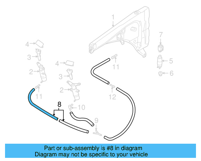 Washer Hose 1J0-955-964-F - View 16