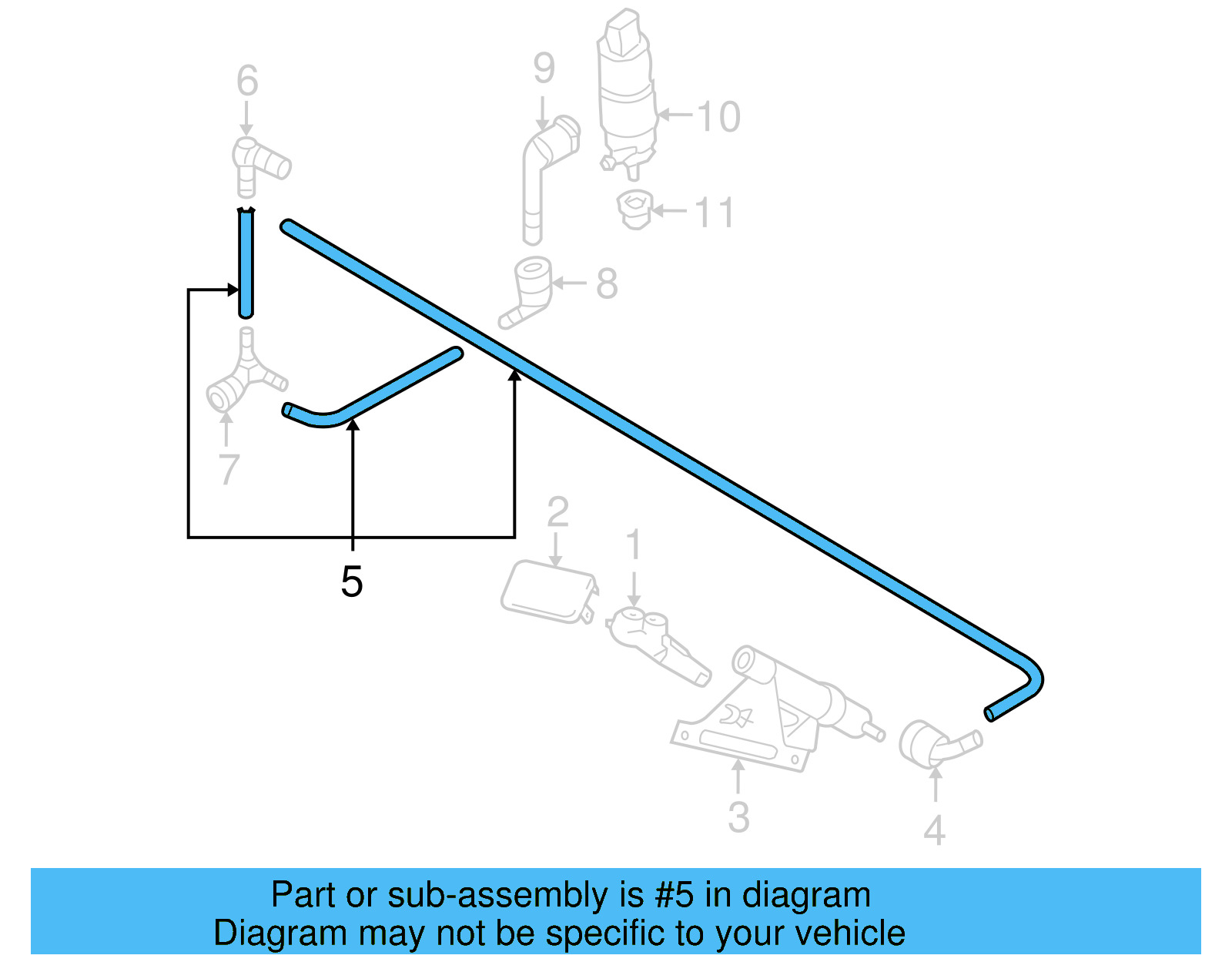 Washer Hose 1J0-955-964-F - View 17