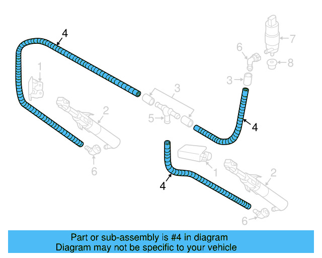 Washer Hose 1J0-955-964-F - View 18