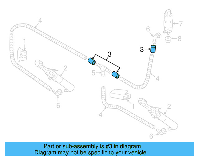 Washer Hose 1J0-955-964-F - View 19