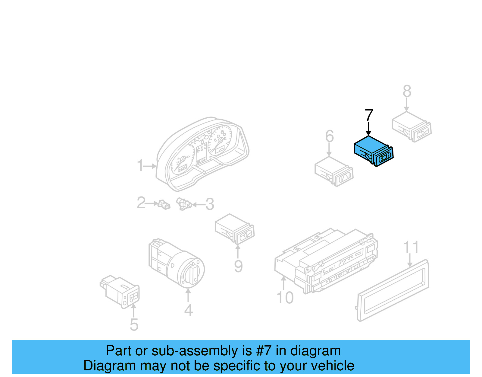 Switch 1J0-959-621-C-01C - View 3
