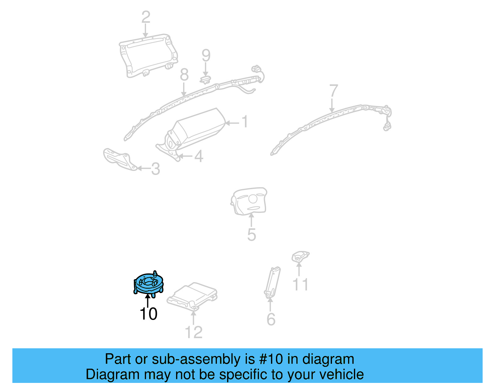Clock Spring 1J0-959-654-BK - View 9