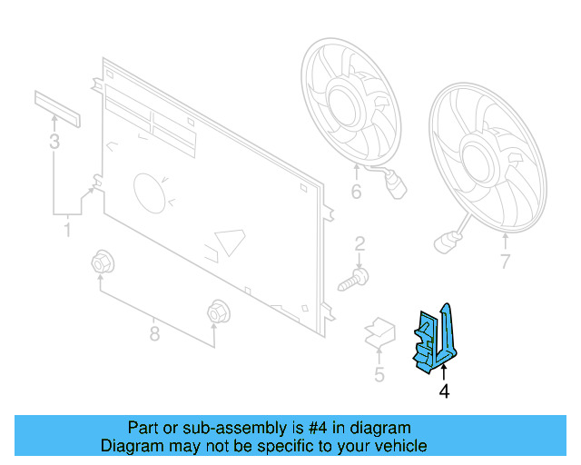 Bracket 1J0-971-830-H - View 4