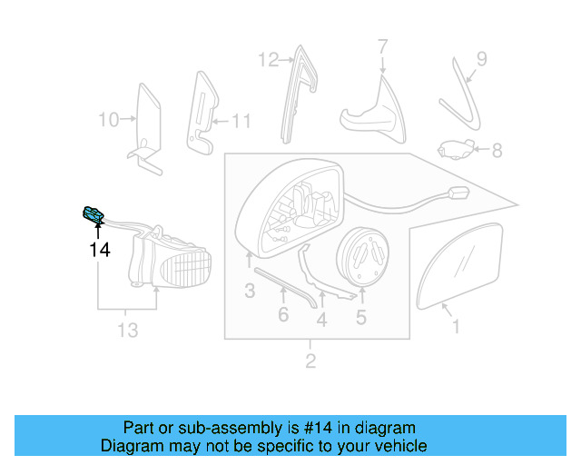 Signal Lamp Connector 1J0-973-119 - View 9