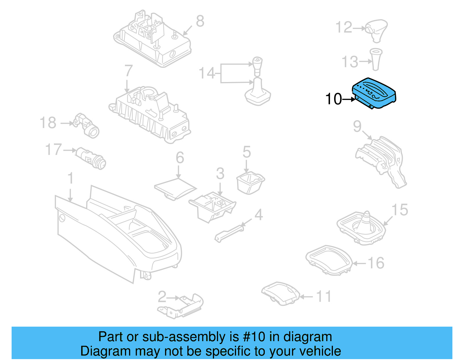 Shift Indicator 1J1-713-109-A - View 7