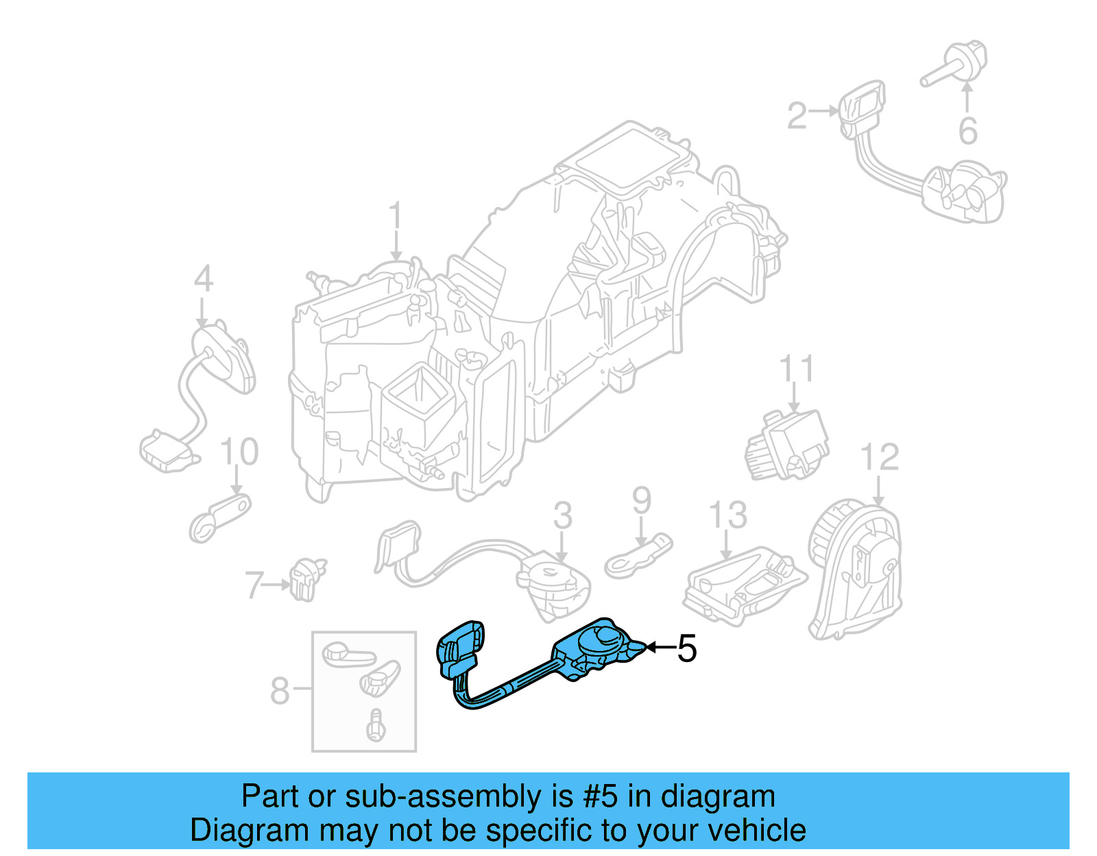 HVAC Air Inlet Door Actuator 1J1-907-511-D